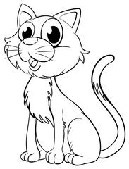 Doodle animal for little kitten