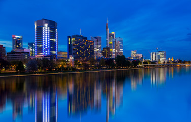 Fototapeta na wymiar Frankfurt am Main. Cityscape image of Frankfurt am Main during sunset.