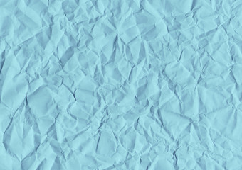 Obraz premium Blue crumpled paper