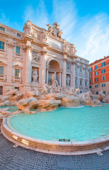 Naklejka na ściany i meble Trevi Fountain (Fontana di Trevi) in Rome, Italy.