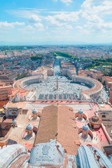 Obraz premium Saint Peter's Square in Vatican - Rome, Italy