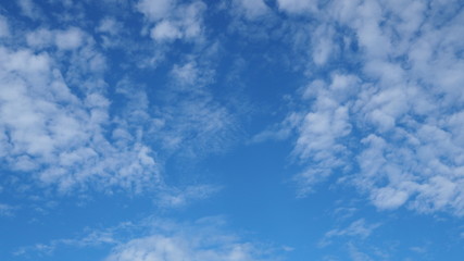 Blue sky and nice white cloud for background.