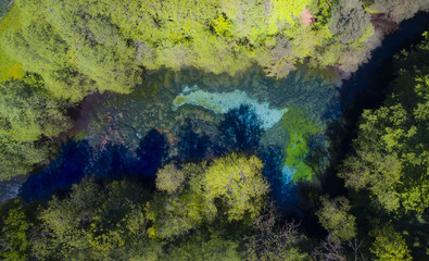 Blauer See im grünen