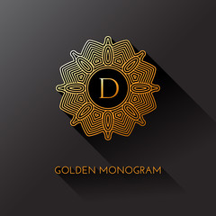 Golden monogram