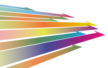 矢印　カラフル