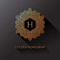 Golden monogram