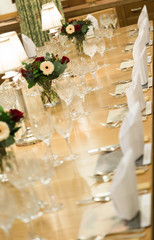 Luxury dining table for large group of guests