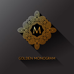 Golden monogram