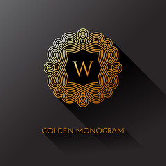 Golden monogram