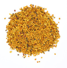 Bee Pollen on a white background