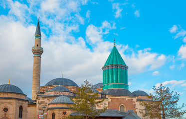 Fototapeta na wymiar Mausoleum of Mevlana in Konya. Turkey.
