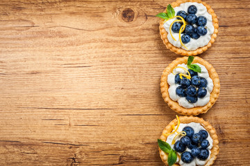 Delicious Blueberry tartlets