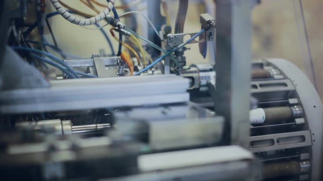 Rotating mechanism and conveyor belt. Industrial theme