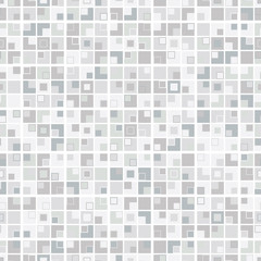 Abstract geometric seamless pattern. Graphic mosaic of squares. The elements of the pattern are located on a white background.