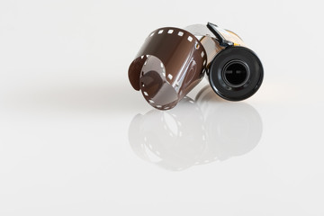 Film roll with perforation for analogue photography