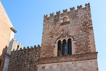 The Saint Catherine church on piazza Badia in Taormina, Sicily, Italy