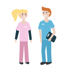 Male and female nurses