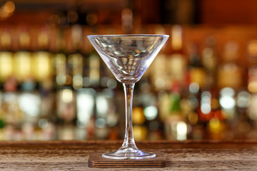 clean martini glass