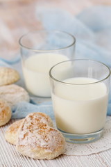 Milk and gingerbreads