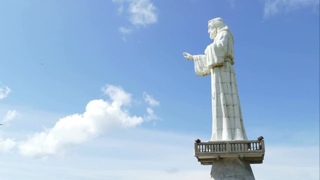 Christ of the Mercy statue, time lapse