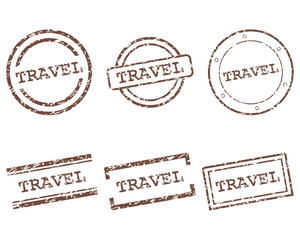 Fototapeta premium Travel Stempel