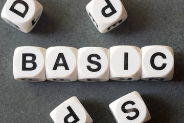 word basic on toy cubes
