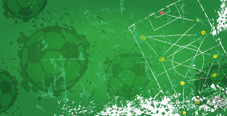 Fototapeta premium Soccer / Football design template,free copy space, vector