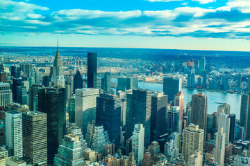 Fototapeta premium new york skyscrapers view from empire state