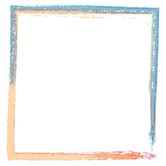 Colorful paint effect frame