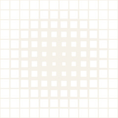 Vector seamless subtle pattern. Repeating geometric tiles. Monochrome halftone grid. Simple shapes lattice