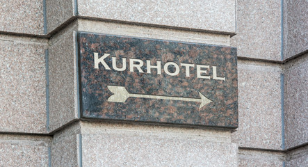 Fototapeta premium Schild 204 - Kurhotel