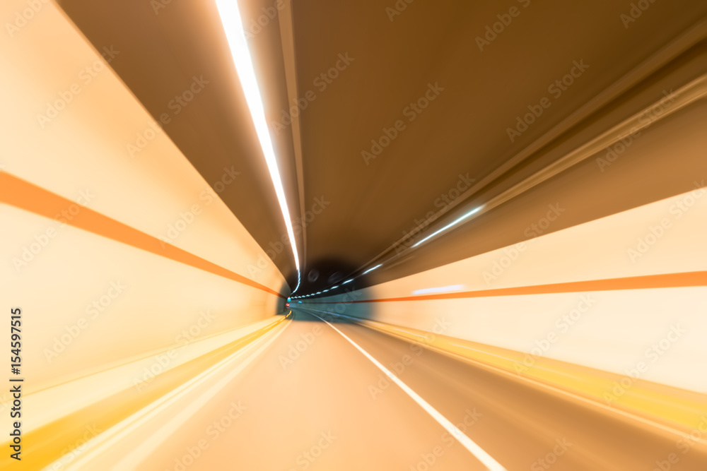 Poster tunnel motion blur