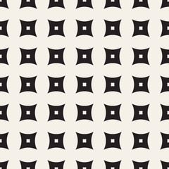 Vector Seamless Black And White Geometric Lines Pattern. Abstract Geometric Background Design