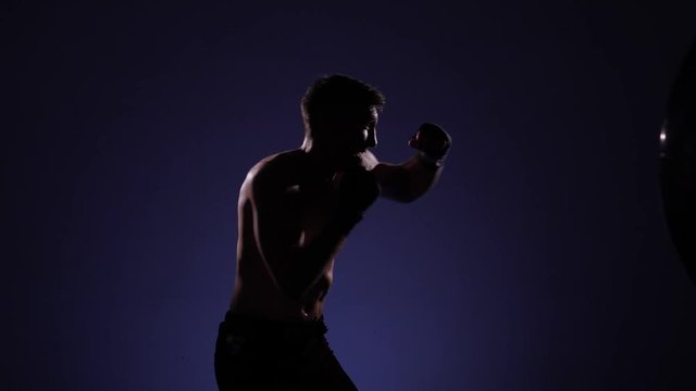 Boxer prepairs to a fight. 4k UHD