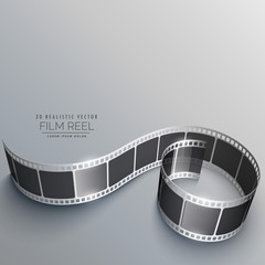 Naklejka premium film reel vector with shadows