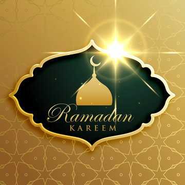 ramadan kareem festival greeting design in premium style