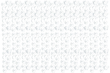 A pattern of strawberries and cranberries on a white background. Vector illustration