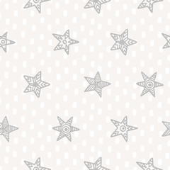 Vector seamless pattern with stars