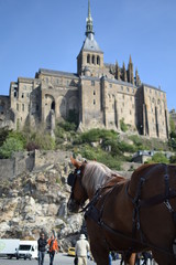 モンサンミシェル 馬車