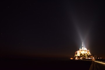 モンサンミシェル 夜景