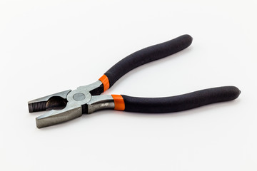 Pliers isolated on white background - hardware tools object