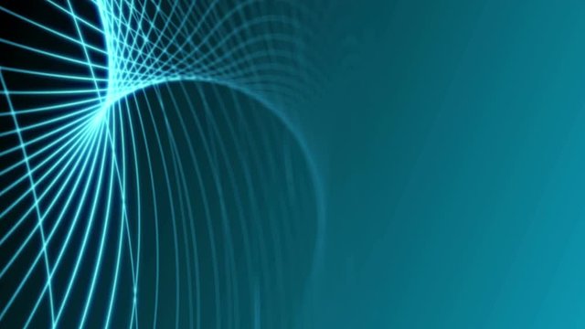 Vector blue networks fractal with light showing through. Streaks light abstract animation background . 4K Ultra High Definition video loop.