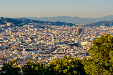 Barcelona cityscape overlook