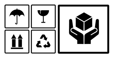 Paketversand - Symbole und Hinweise