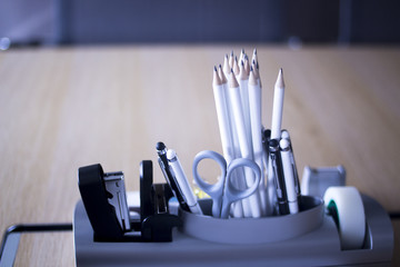 Office meeting room pencils