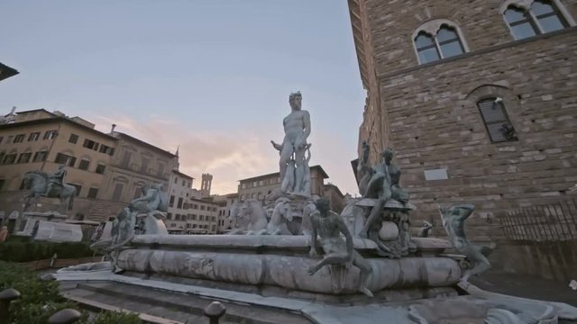 View of Piazza della Signoria, Palazzo Vecchio, Florence.