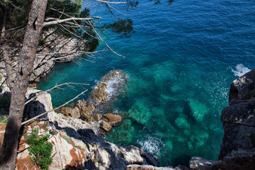   Вид на воды Адриатического моря. Черногория.  © elenagrigorieva