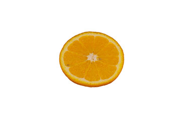Orange slice isolated on white background