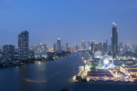 Bangkok beautiful city skyline