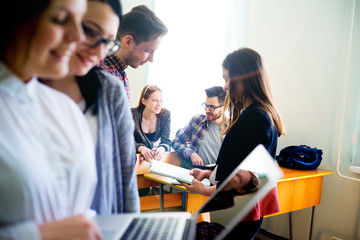 College students on a lecture